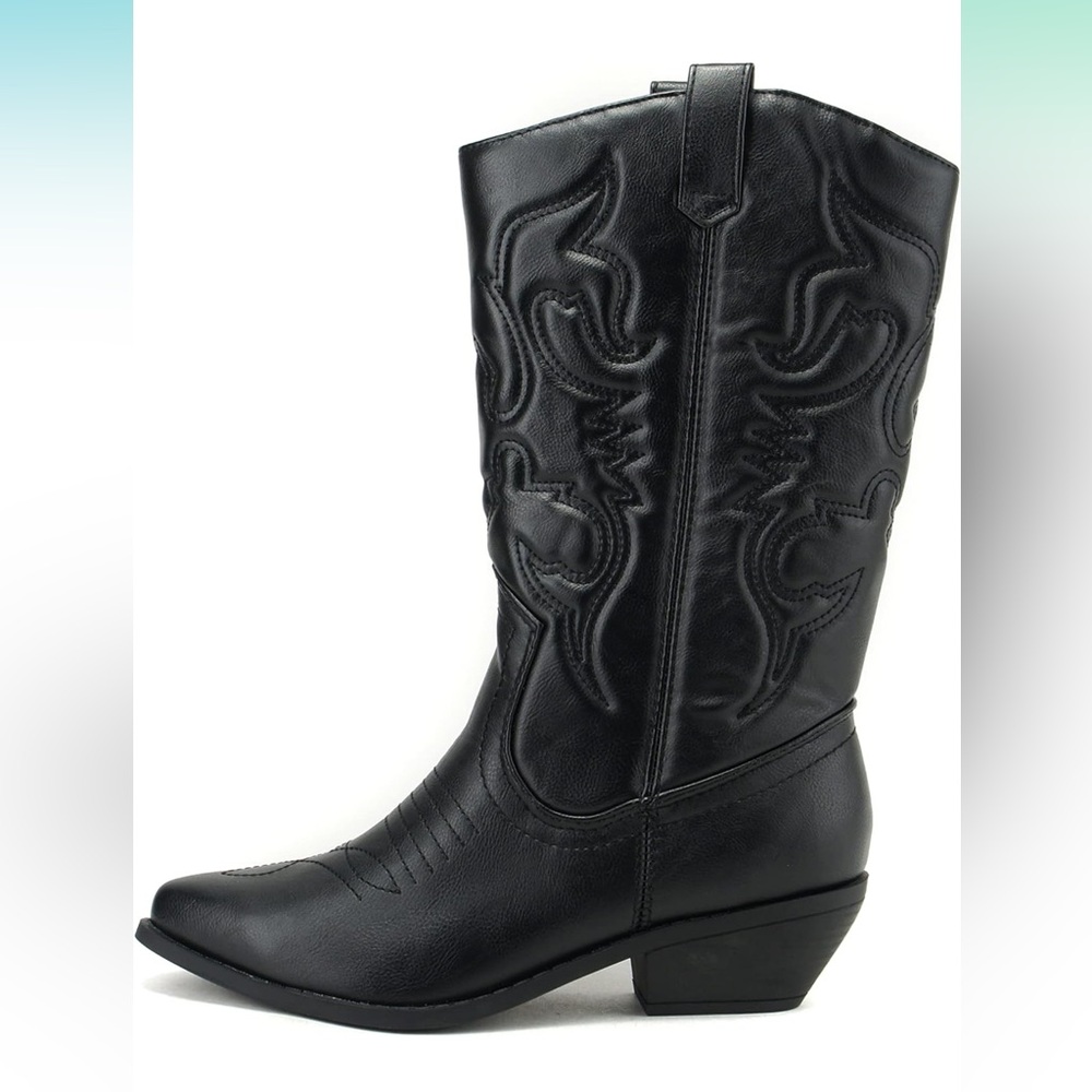 SODA: Black Cowboy Boots